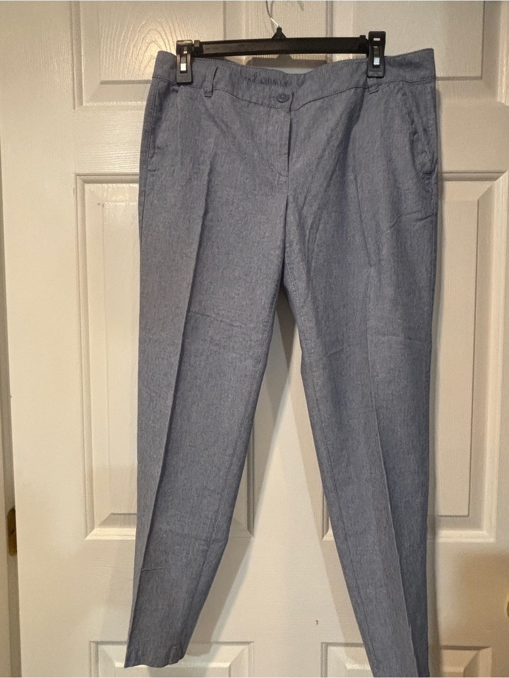 Talbots Chambray-Style Light Blue Women's Dress Pants